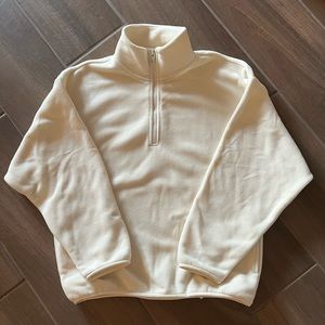 TNA Aritzia Half-Zip Fleece Sweater - Women’s Small